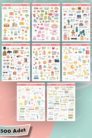 Sticker Weekly Planner Planner Label