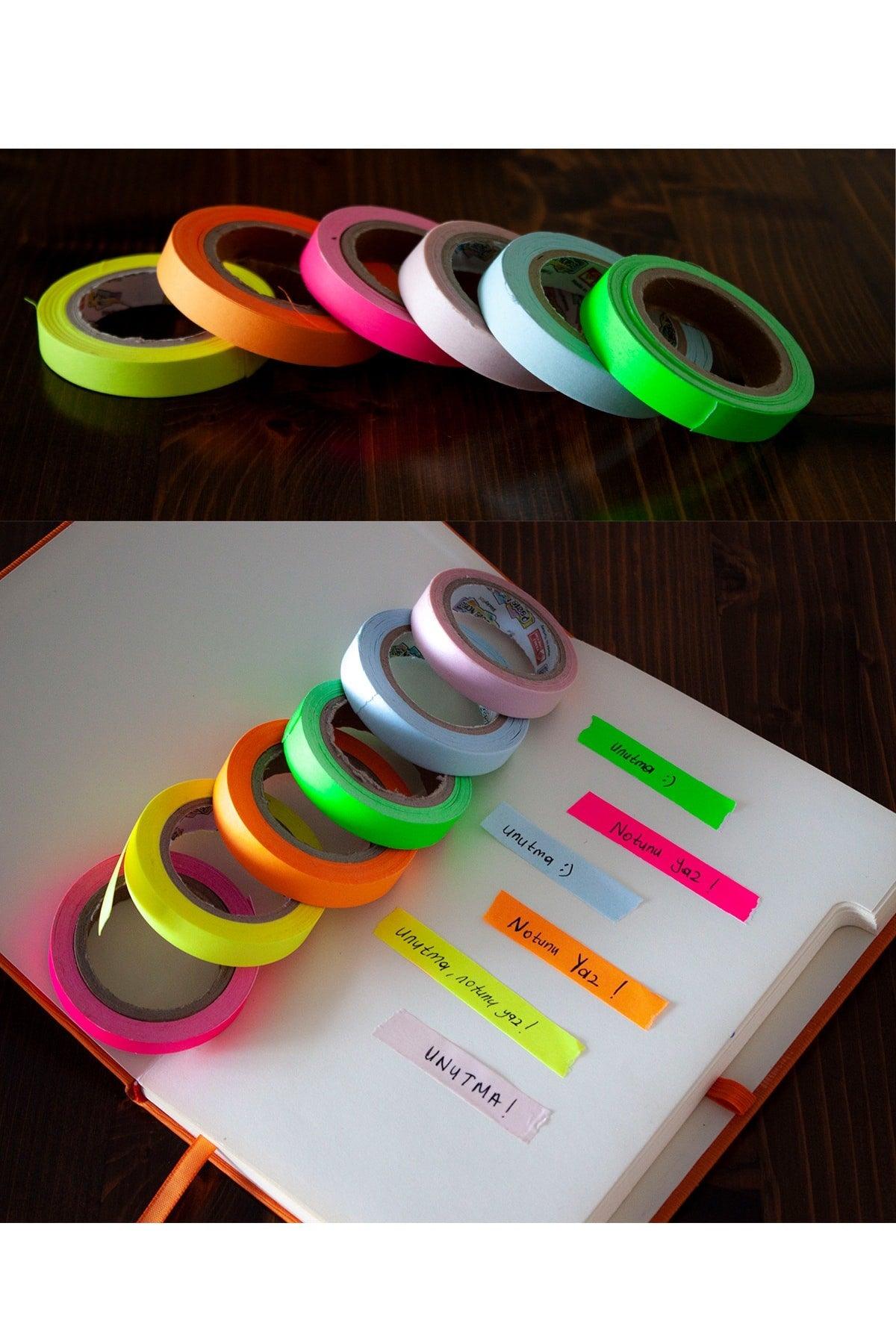 Adhesive Note Writing Tape (6 Colors)