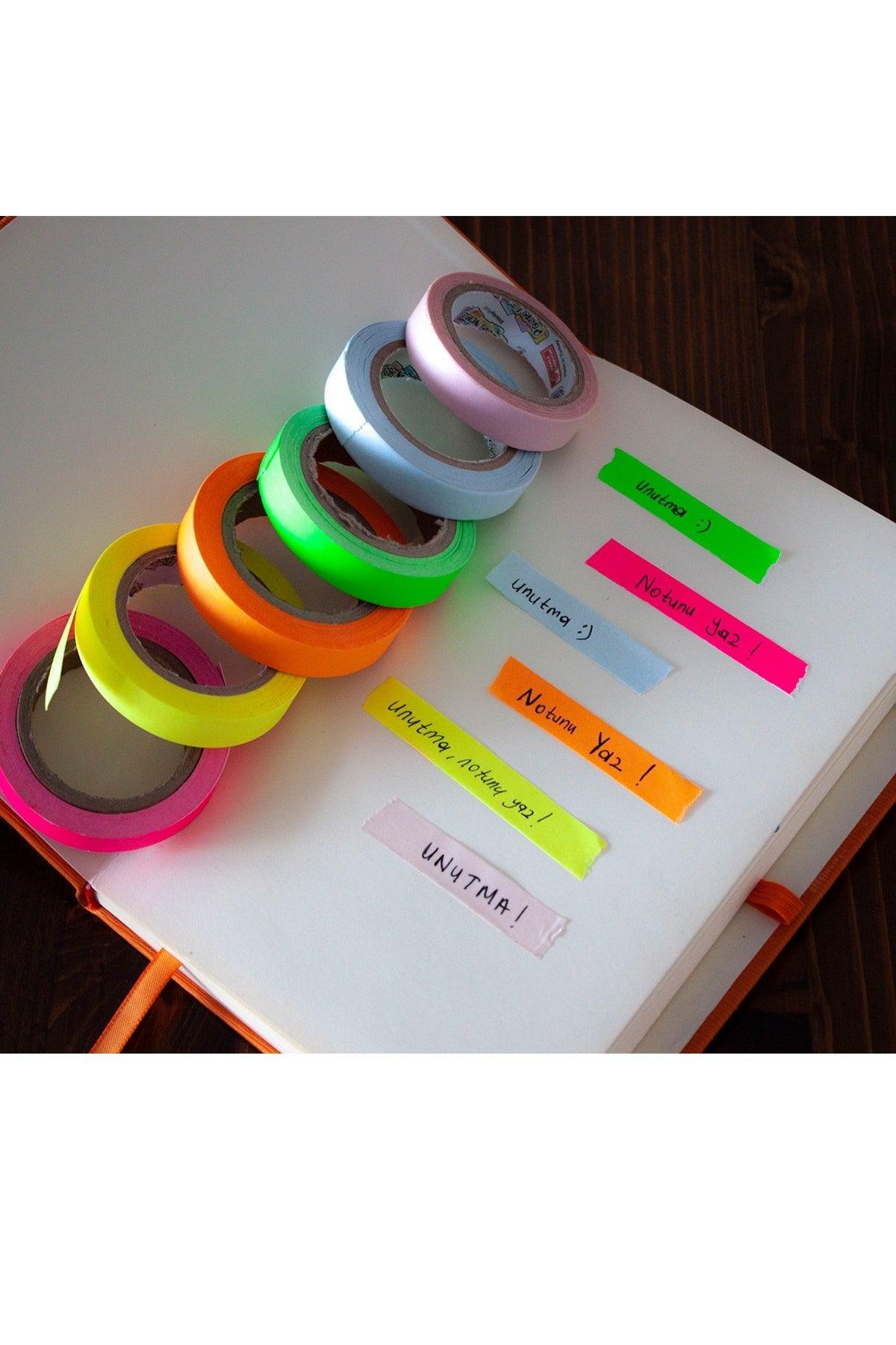 Adhesive Note Writing Tape (6 Colors)