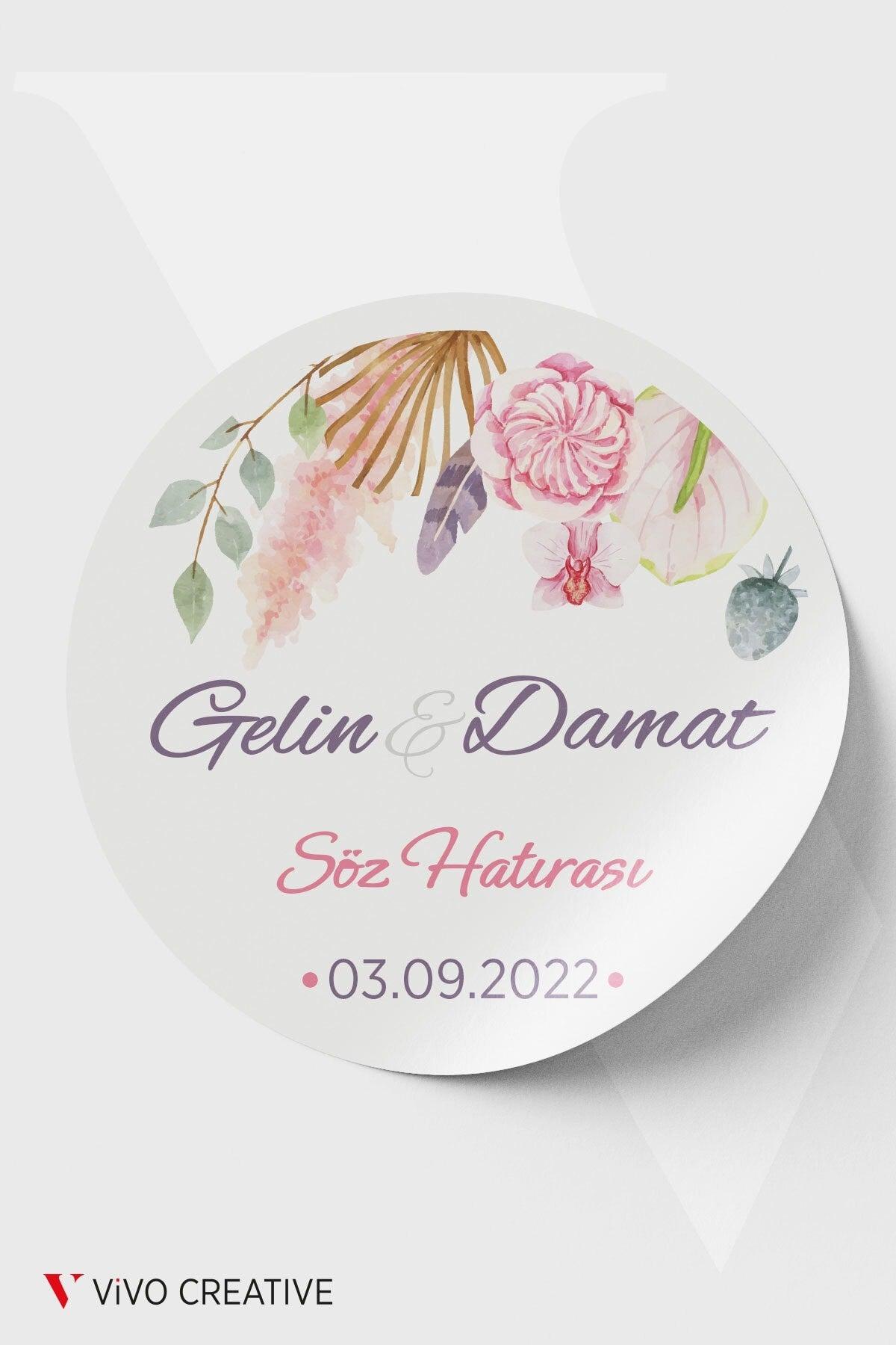 Adhesive Label - Promise Wedding Engagement (3x3cm) -