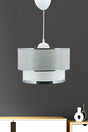 Stone Silver Strip Light Gray Pendant Cake Chandelier - Swordslife