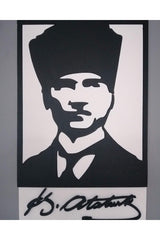 Styrofoam Ataturk Silhouette Painting - Swordslife
