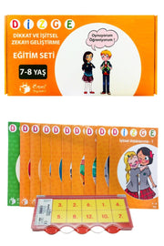 Array 7-8 Ages Visual Attention and Auditory Intelligence Advantage Box (11 Books + 1 Control Tool) - Swordslife