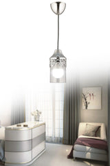 Sultan Single Chrome Pendant Lamp Acrylic Chandelier-led Light Bulb Gift - Swordslife