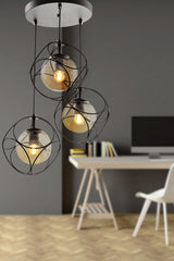 Suna 3rd Black-honey Glass Chandelier - Swordslife