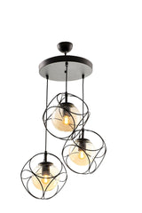 Suna 3rd Black-honey Glass Chandelier - Swordslife