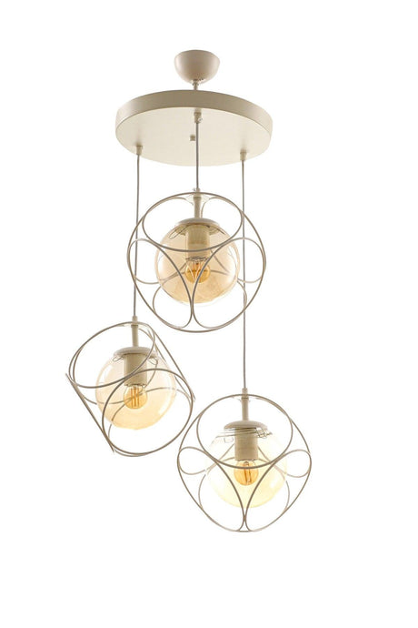 Suna 3rd White-honey Glass Chandelier - Swordslife