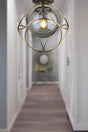Suna Ceiling Mount Single Chandelier Gold Smoked Glass - Swordslife