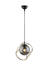 Suna Single Chandelier Gold Smoked Glass - Swordslife