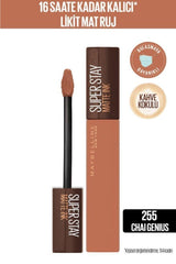 Super Stay Matte Ink Liquid Matte Lipstick - 255 Chai