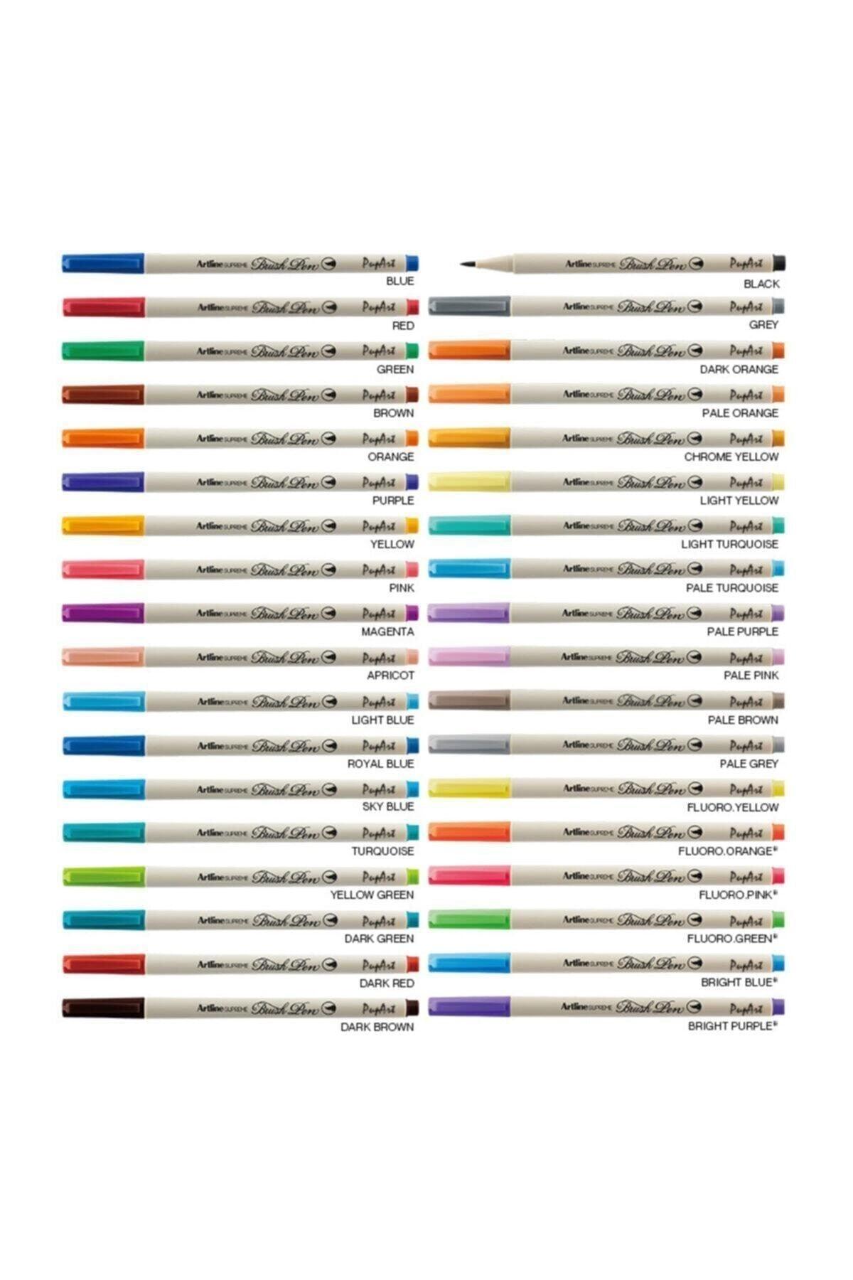 Supreme Brush Pen Full Set 36 Different Colors