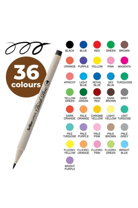 Supreme Brush Pen Full Set 36 Different Colors