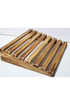 Handmade wooden table riser leg stand with non-slip base
