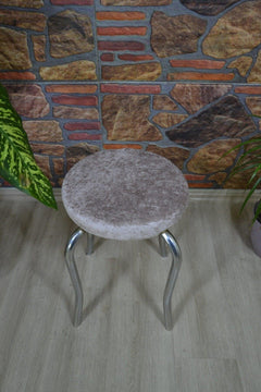 Velvet Fabric Stool Cover for Home Decor