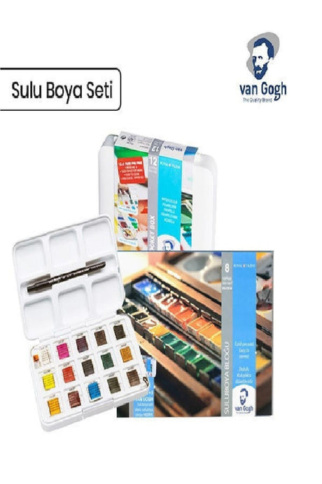 Talens Watercolor Set 12+3 Notebook Gift