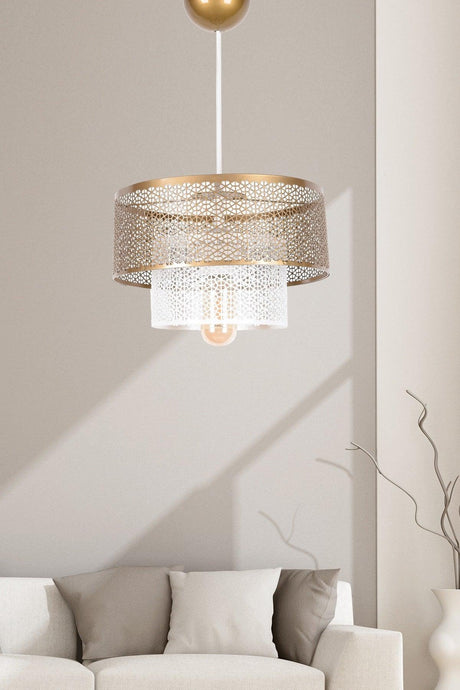 Tamiss Single Pendant Light White Tumbled Mtla-46 - Swordslife