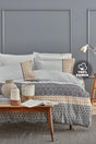 Taren Ranforce Single Duvet Cover Set - Gray - Swordslife