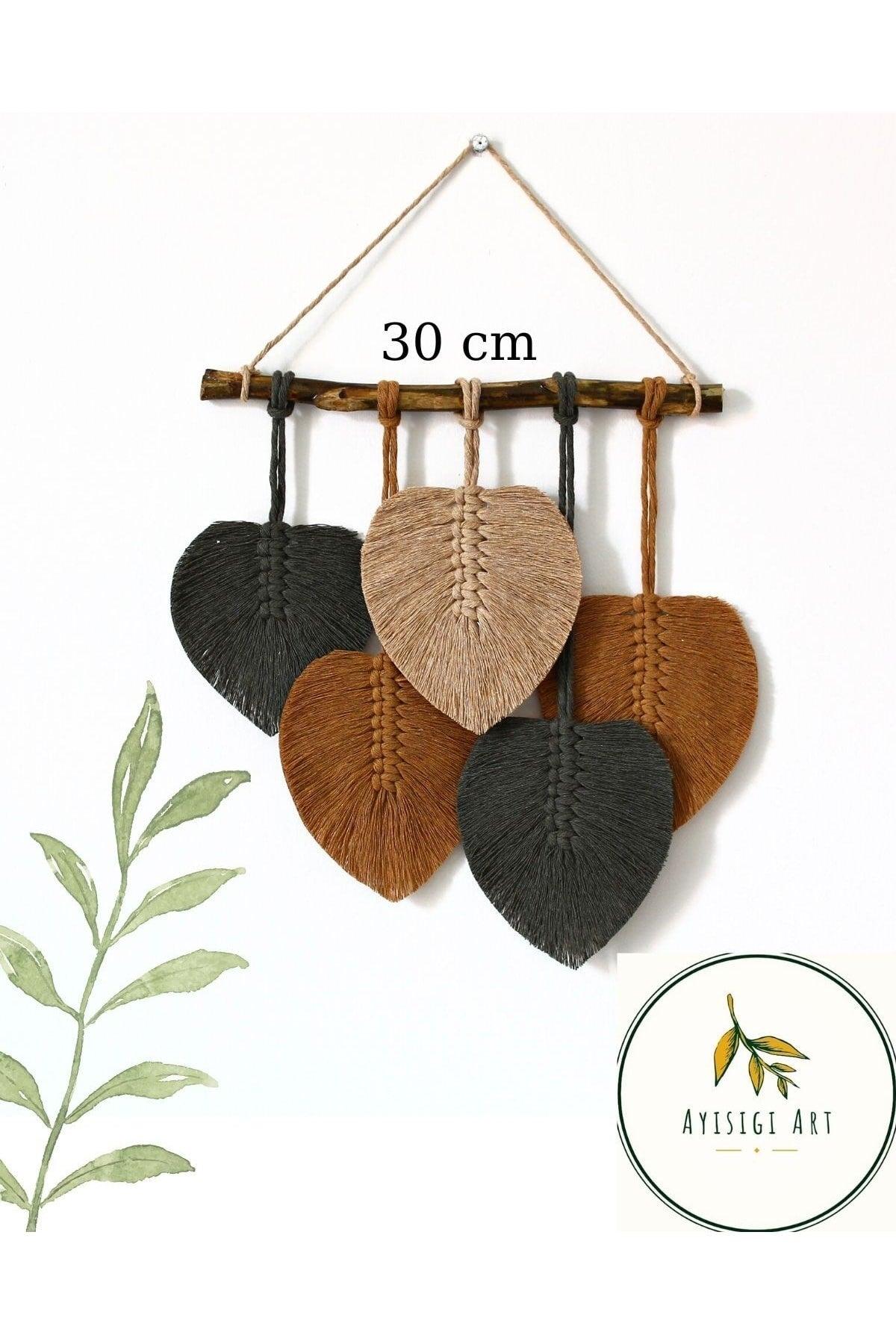 Design Macrame Decorative Leaf Wall Ornament Garden, Living Room Decor, Balcony Accessory N022 - Swordslife