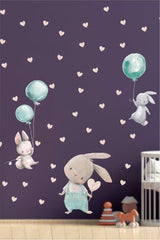 Rabbit Bunny And Friends Kids Room Wall Sticker - Swordslife