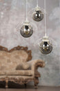 Calico 3rd Chandelier White Smoked Glass - Swordslife