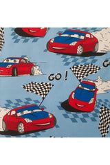 Single Elastic Bed Sheet And Covered Pillowcase Car Patterned Boy Kid Ranforce 100*200 Cm - Swordslife