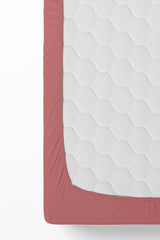 Single Cotton Elastic Bed Sheet - Pomegranate Flower - Swordslife