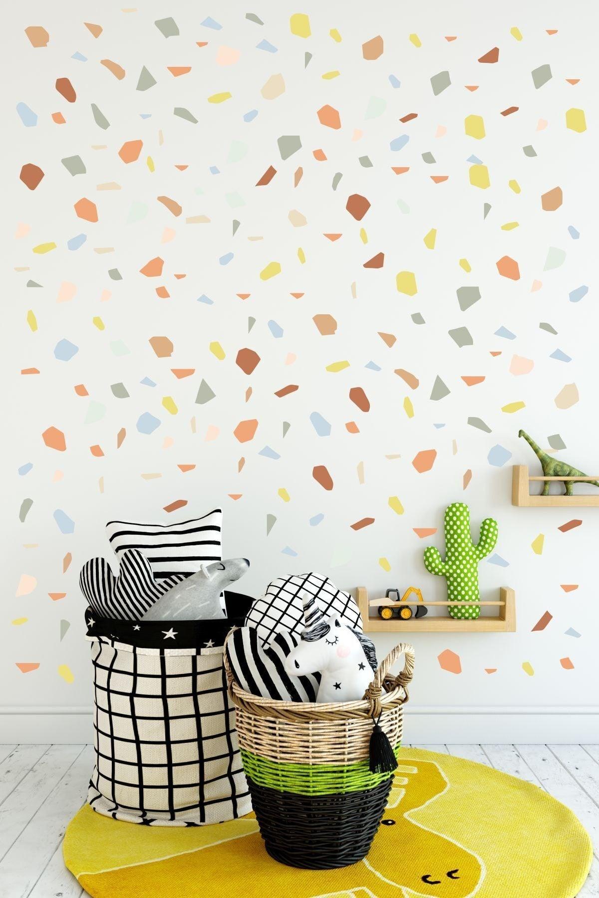 Terrazzo Stone Pattern Wall Sticker Set - Swordslife