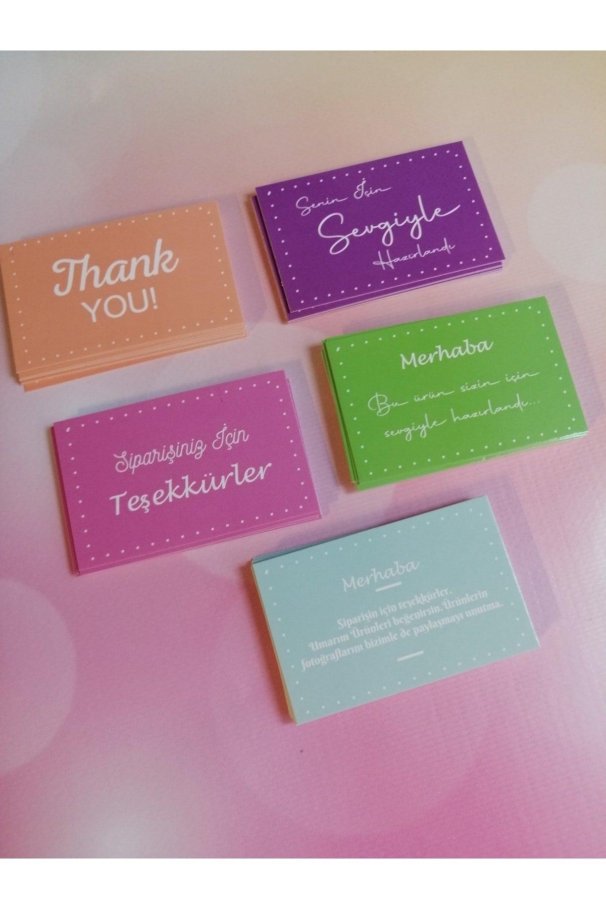 Thank You Card - Thank You Card 50 Pieces Colorful