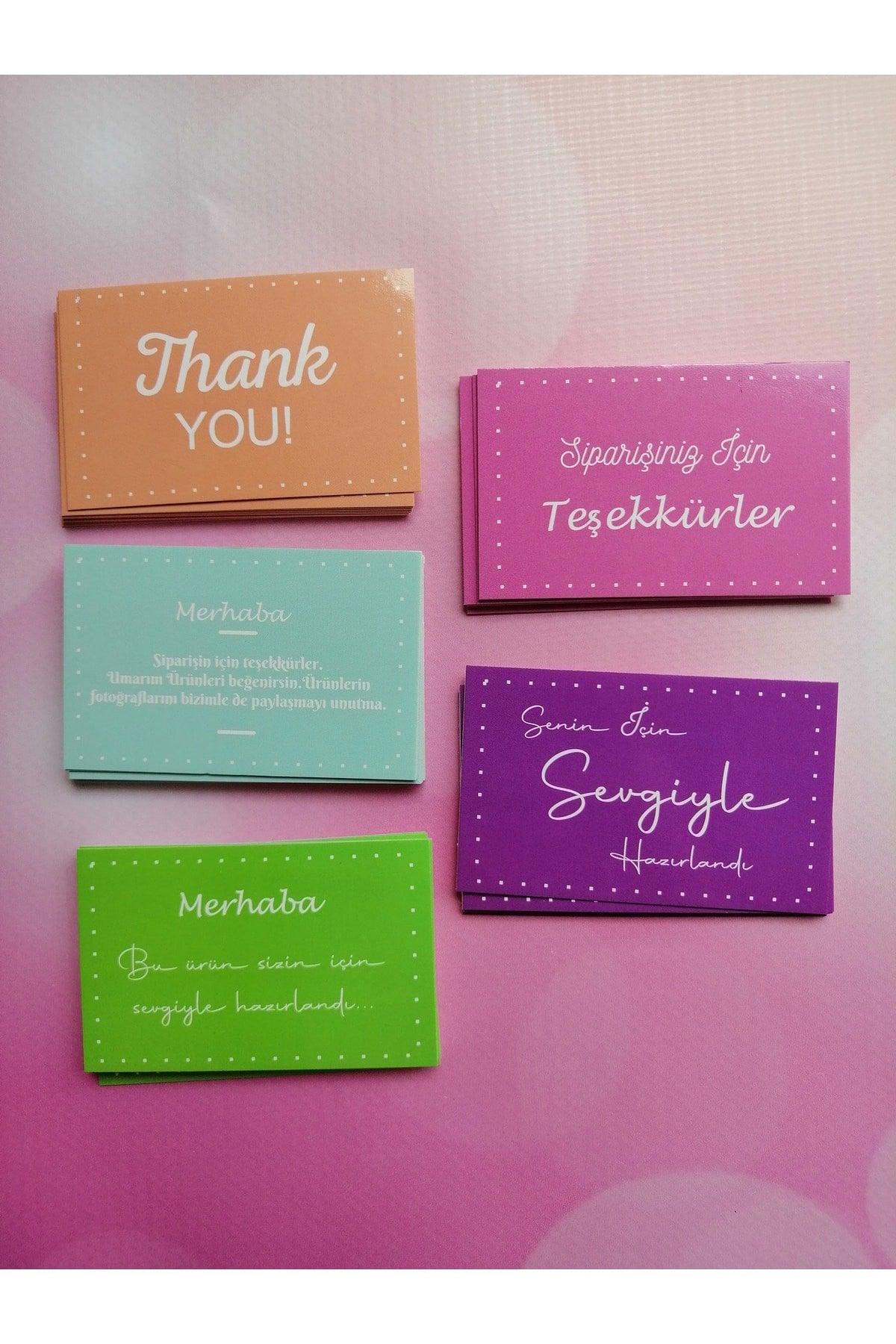 Thank You Card - Thank You Card 50 Pieces Colorful