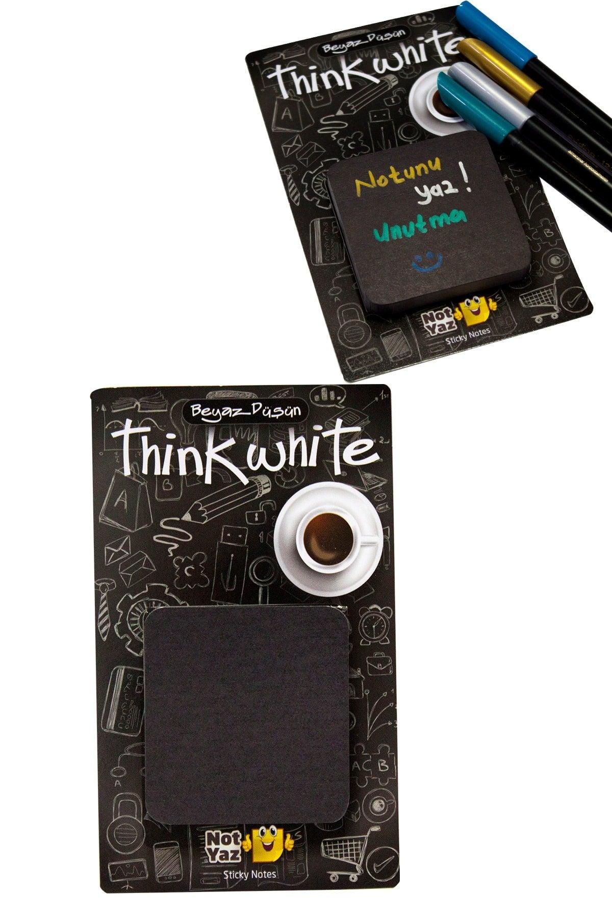 Think White Black Sticky Note Paper