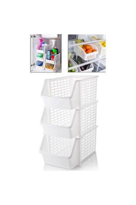 Timex 2 Pieces Multi-Purpose Plug-In Adjustable White Color Organizer - Swordslife