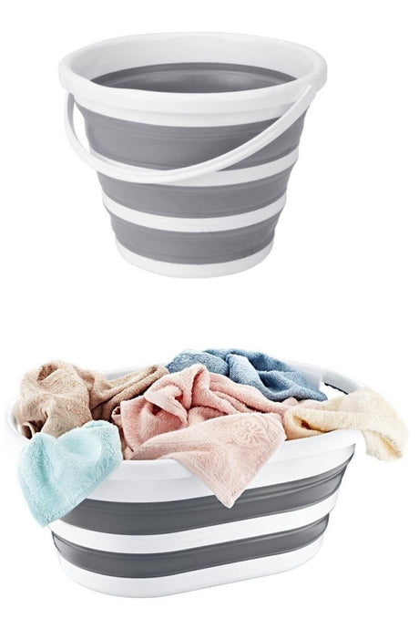 Tiny Mini Art Collapsible Laundry Basket