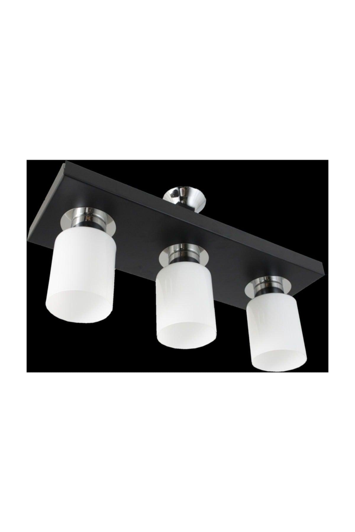 Triple Modern Sport Model Rectangular Tray Black Chandelier - Swordslife