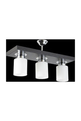 Triple Modern Sport Model Rectangular Tray Black Chandelier - Swordslife