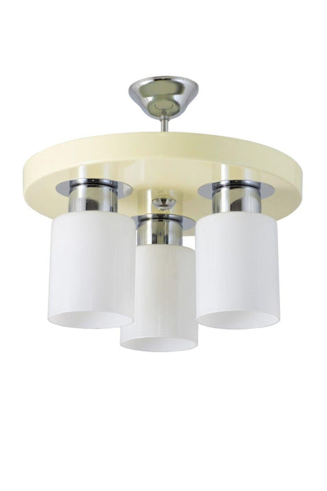 Triple Modern Sport Model Round Tray Cream Chandelier - Swordslife