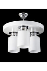 Triple Modern Sport Model Round Tray White Chandelier - Swordslife