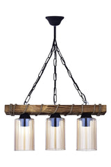 Triple Wooden Rope Modern Chandelier - Swordslife