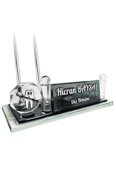 Personalized gift table with laser-engraved features