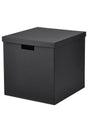 Tjena Black 32x35x32 Cm Decorative Storage Box Organization Box With Lid - Swordslife