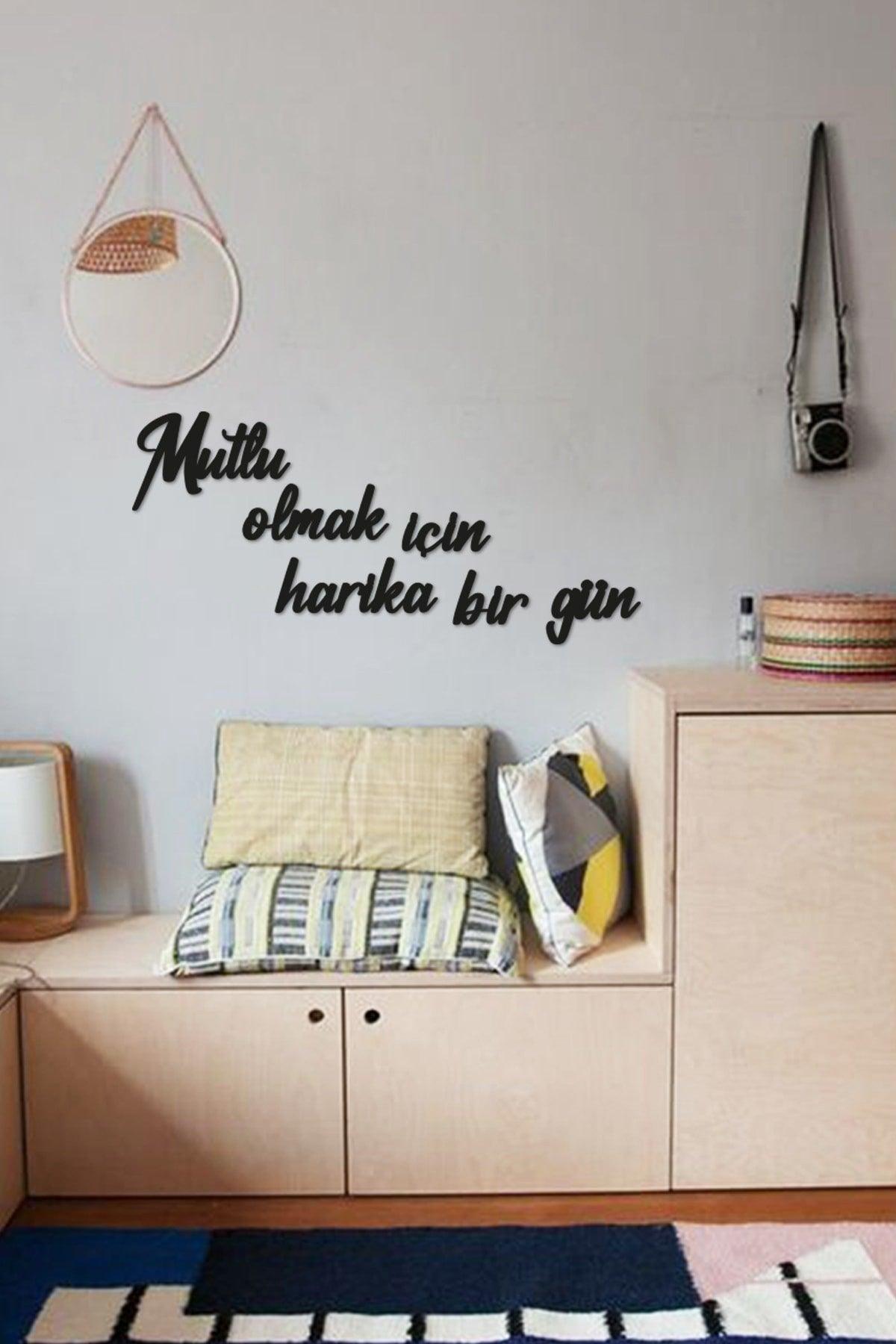 Great Day To Be Happy Home Decor Graffiti Painting Decorative Accessory - Swordslife