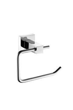Chrome toilet paper holder with mounting hardware