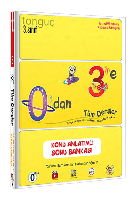 Tonguç 3rd Grade 0 to 3 E Question Bank with Subject Lectures - Swordslife