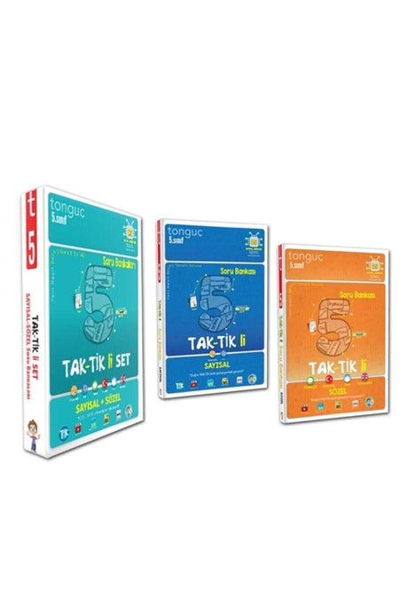 Tonguç Grade 5 Tactical Question Bank Set Verbal Quantitative 2 Books 2021 - 2022 - Swordslife