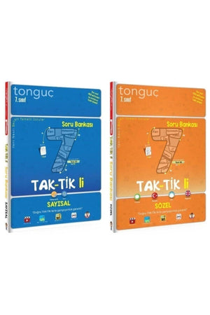 Tonguç Grade 7 Tactical All Courses Question Bank Test Book Quantitative Verbal 2 Books in 1 - Swordslife