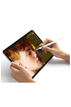 Passive Capacitive Stylus Pen – White, Dual‑Tip for Touchscreen Devices