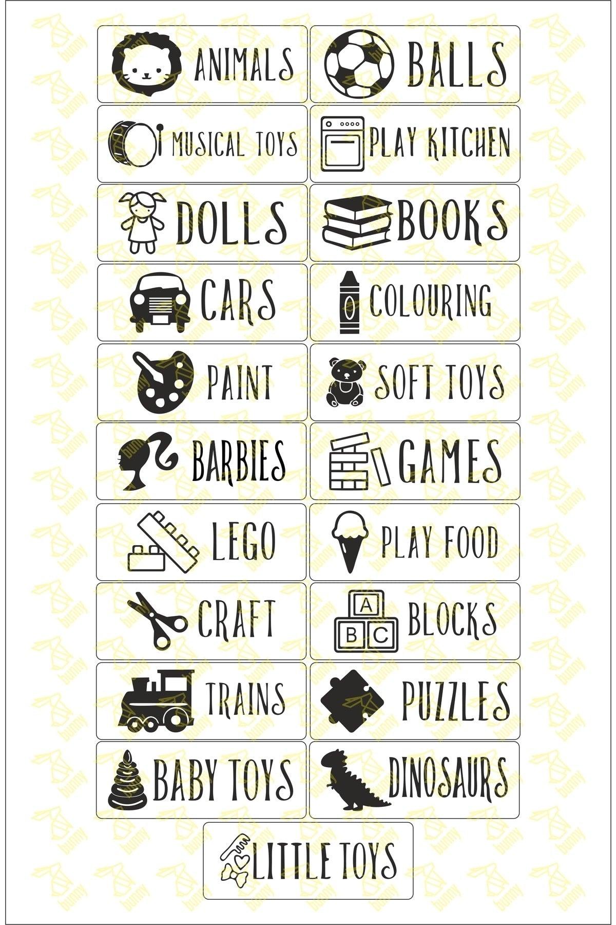 Toy Cabinet Category Tag