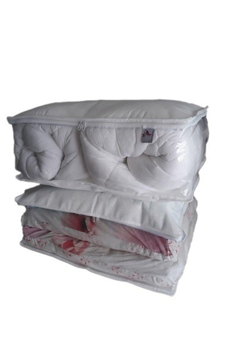 Transparent Fiber Quilt Pillow Clothes Storage - Swordslife