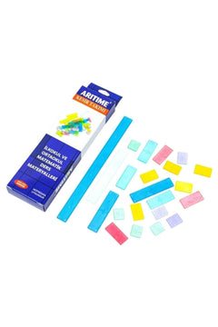 Transparent Fraction Set for Math Education - Fraction Circles and Bars
