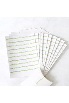 Leaf Pattern Transparent Sticker Tape - 10 Pages, Decorative Adhesive Sheets for Boutique Packaging