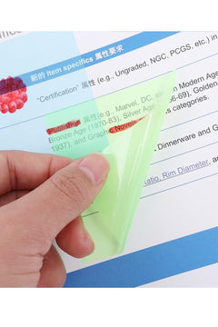 Transparent sticky notes roll 7.5 x 75 cm 50 pieces